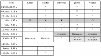 Solicitud para cambio de horario en E.S.O.