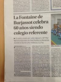 Nuestro sesenta aniversario en el diario " El Levante"